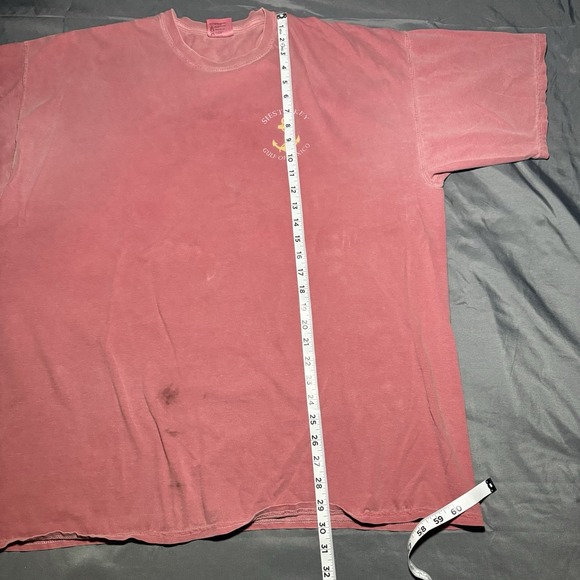 SIESTA KEY FL Comfort Colors Sun Faded Red Mens XXL Streetwear Fishing Outdoors - Picture 4 of 11